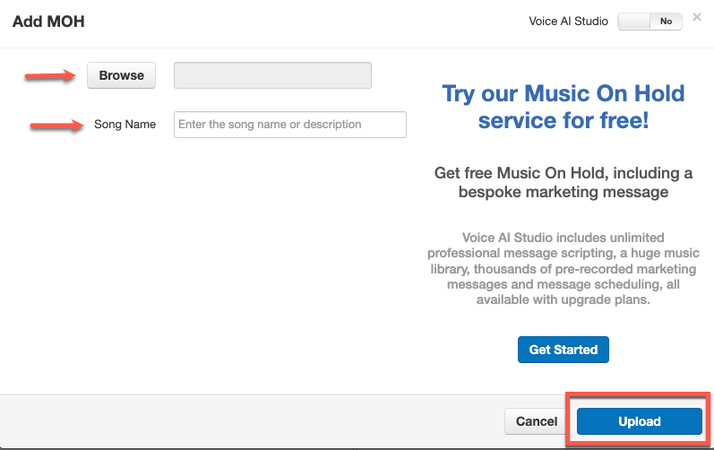 PrimeCall screenshot: music on hold - all-messages