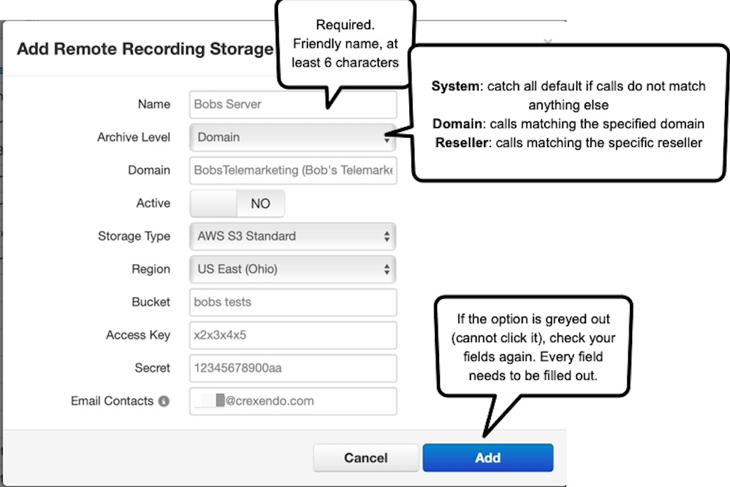 PrimeCall screenshot: call recording - remote